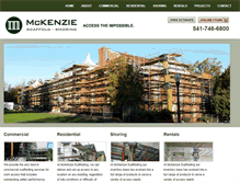 Tablet Screenshot of mckenziescaffolding.com